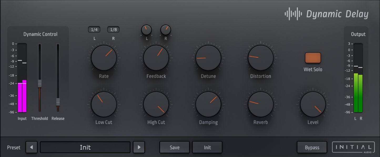 Dynamic Delay Plugin By Initial Audio