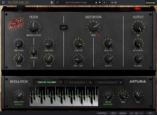 Free Arturia Filter MS20